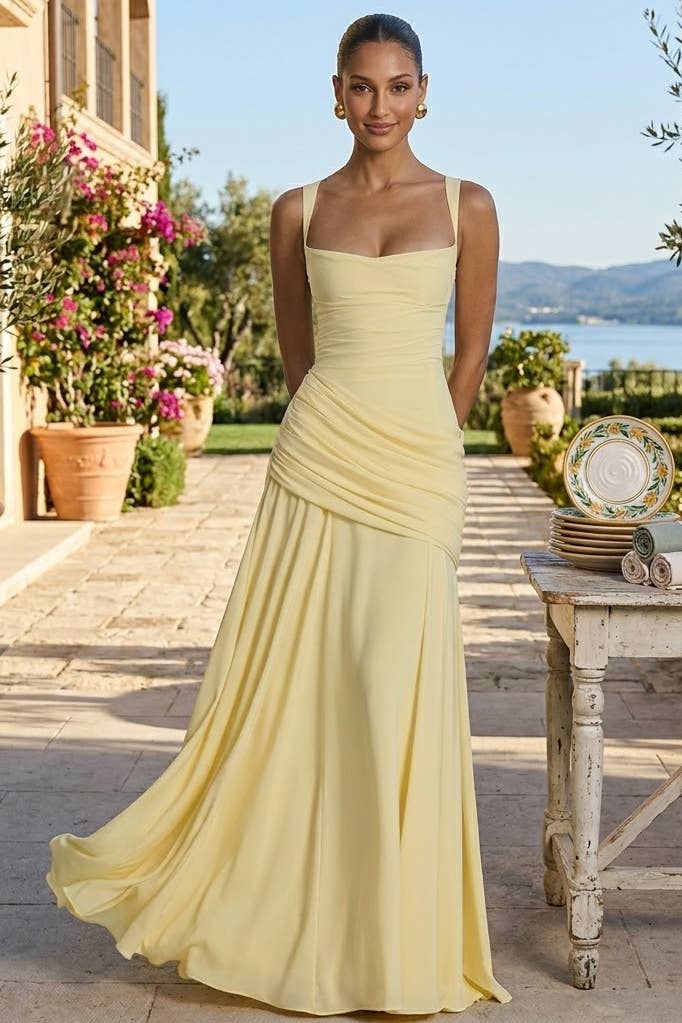 Vera Elegant Maxi Column Dress