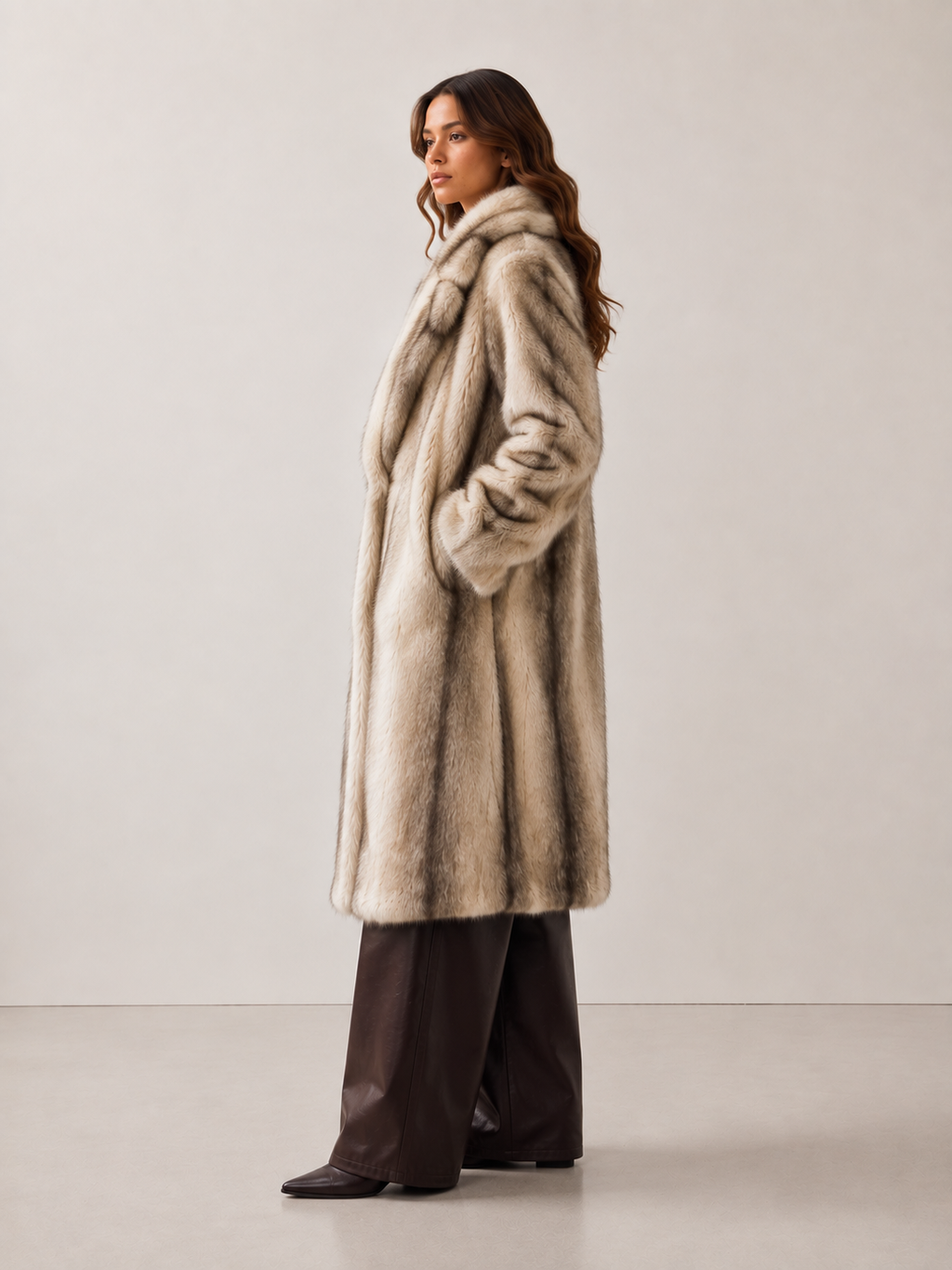 Nessa Oversized Faux Fur Long Coat