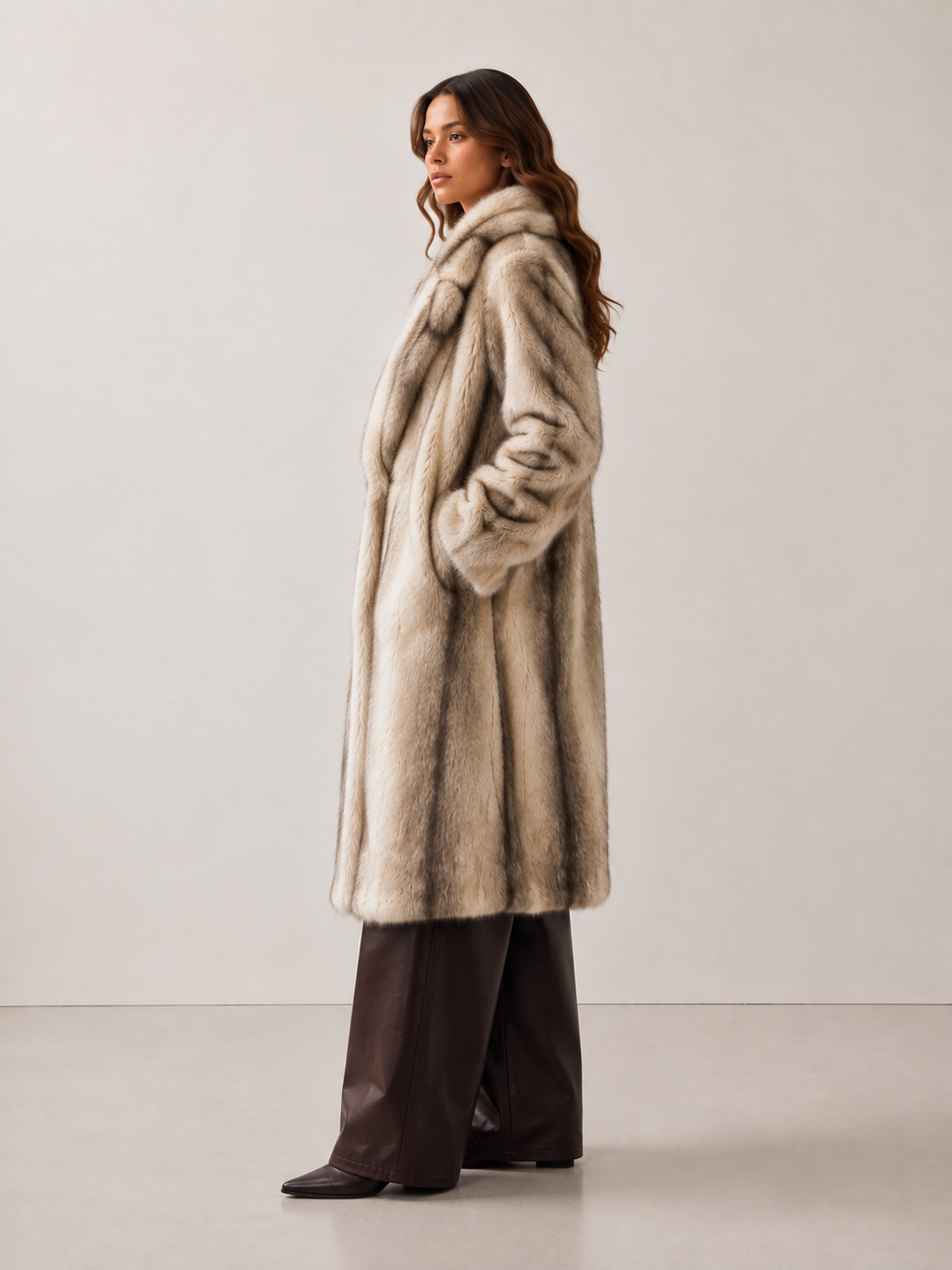 Nessa Oversized Faux Fur Long Coat