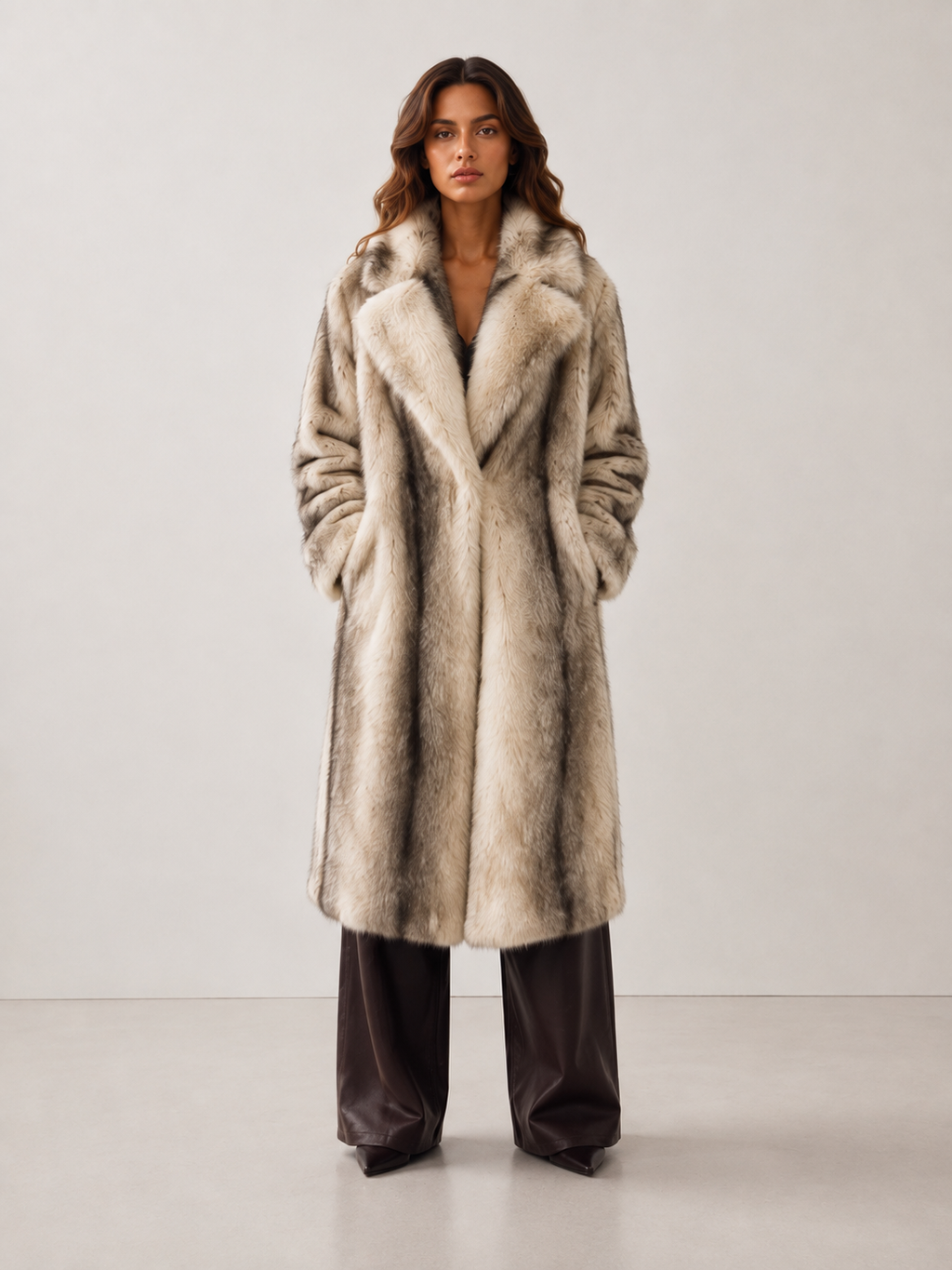 Nessa Oversized Faux Fur Long Coat