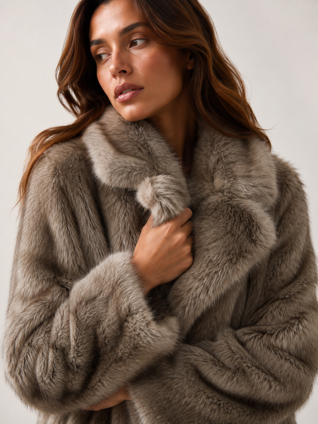 Nessa Oversized Faux Fur Long Coat