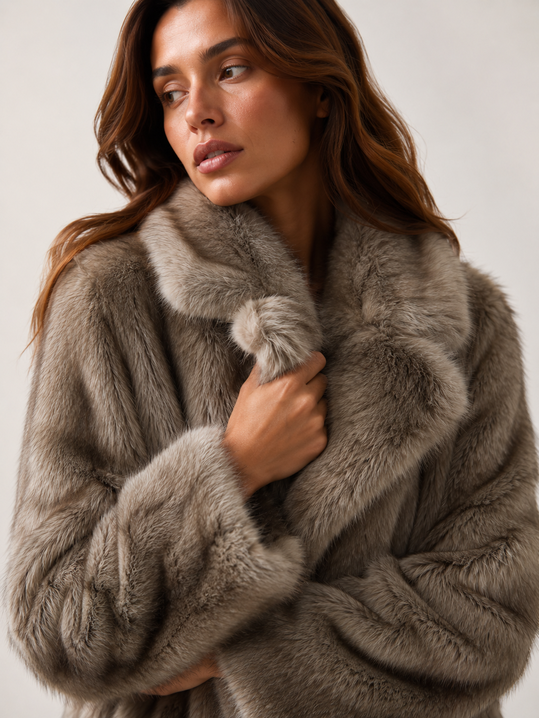 Nessa Oversized Faux Fur Long Coat