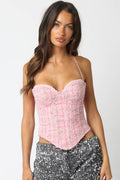 Claudette Tweed Corset Top