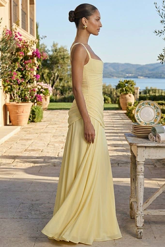 Vera Elegant Maxi Column Dress
