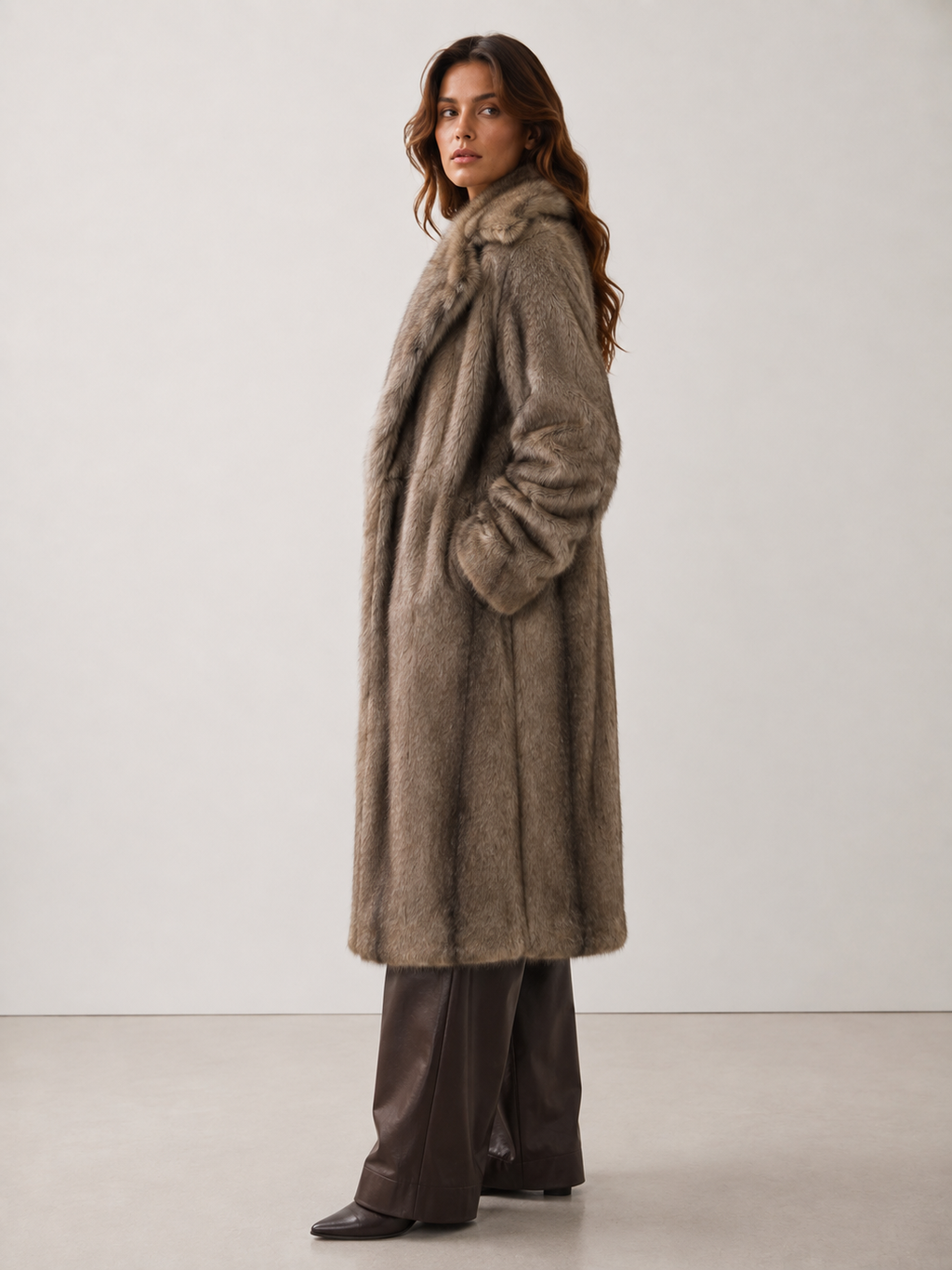 Nessa Oversized Faux Fur Long Coat