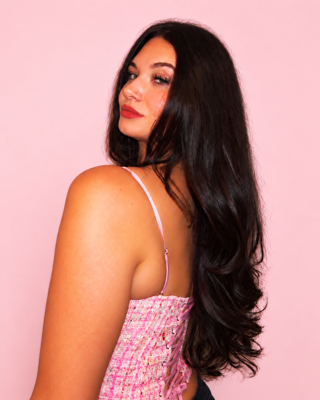 Claudette Tweed Corset Top