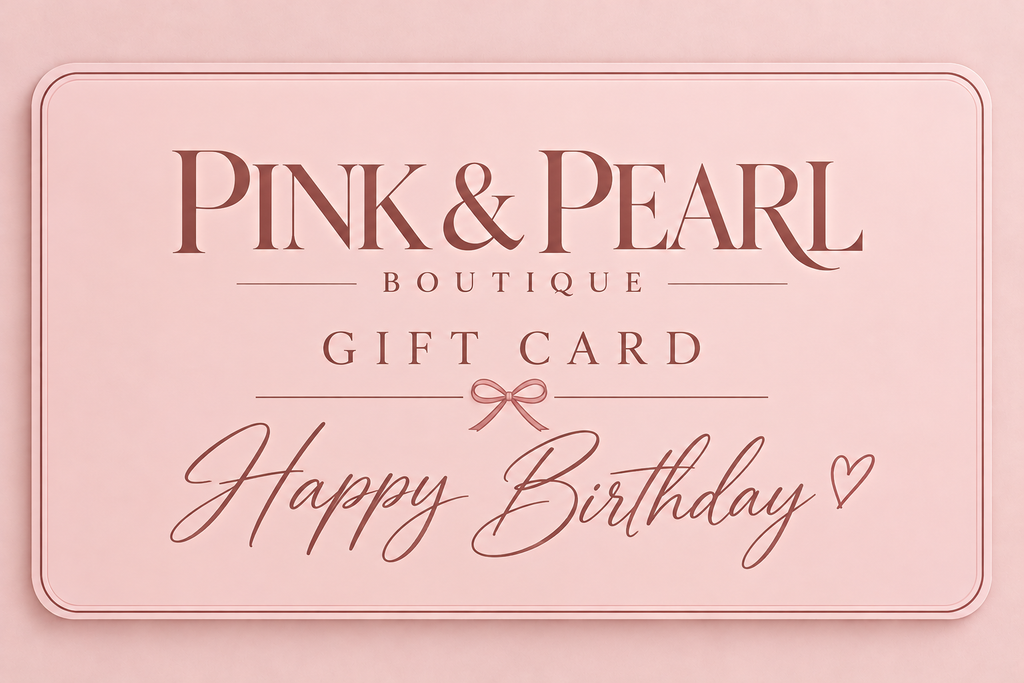 Pink and Pearl Digital Birthday Gift Card