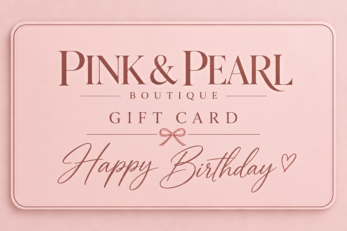 Pink and Pearl Digital Birthday Gift Card