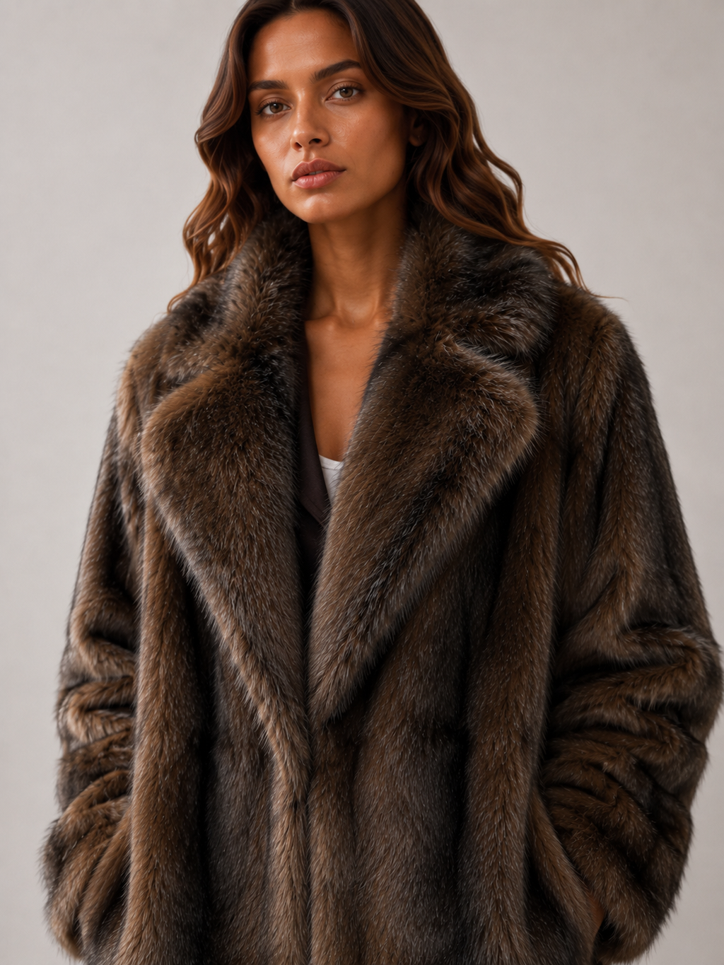 Nessa Oversized Faux Fur Long Coat